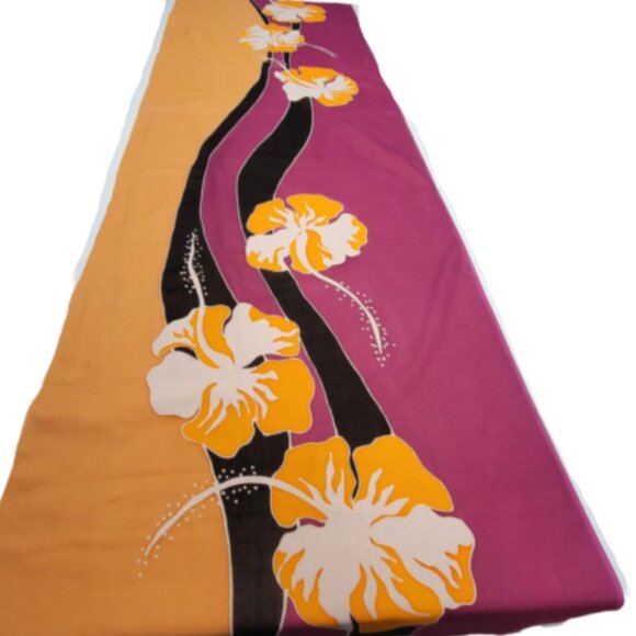 Womens Sarong Cotton Wrap Handpainted Batik Wrapskirt Beach Pareo Beachwear -NEW - Picture 2 of 4